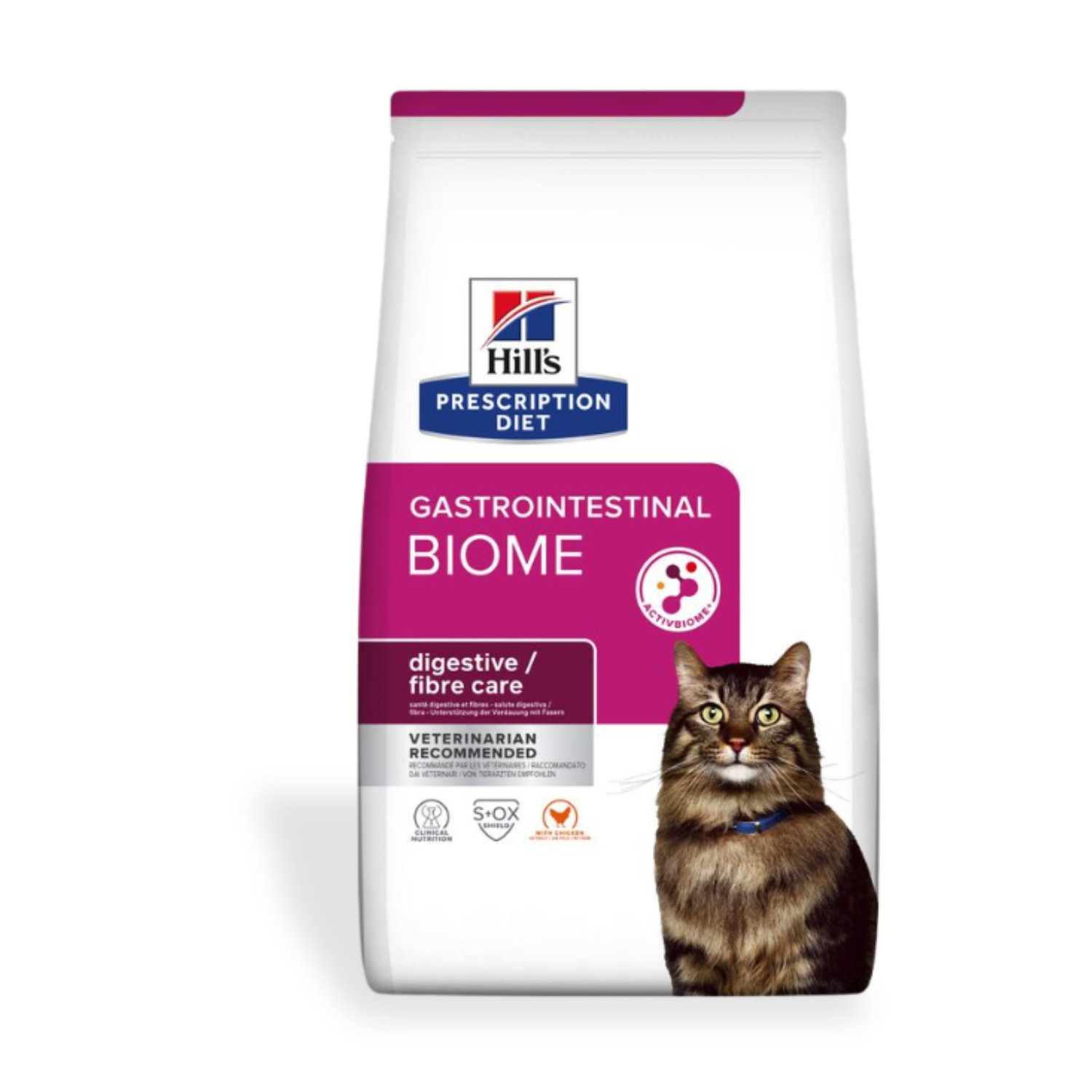 Image: Hills Gastro Biome - 3 kg - Veterinary dry food for cats with fiber-responsive GI issues and stress-related digestive upset. Powered by ActivBiome+ technology to support gut health and emotional balance.