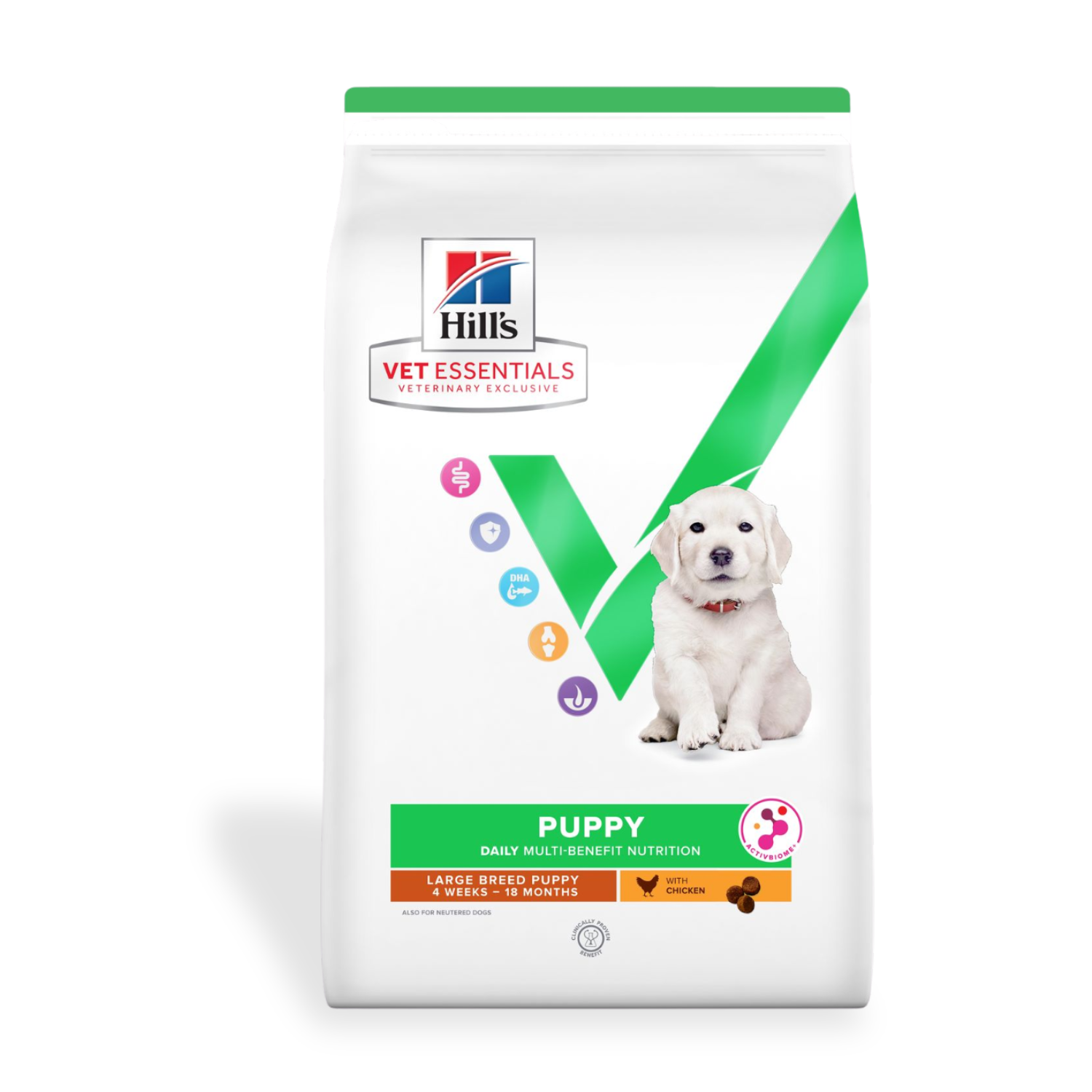 Image: Hills Vet Essentials Puppy Large - 17 kg - Economy-sized 17 kg bag for large-breed puppies. Complete nutrition with DHA, antioxidants & prebiotics for growth and joint health.