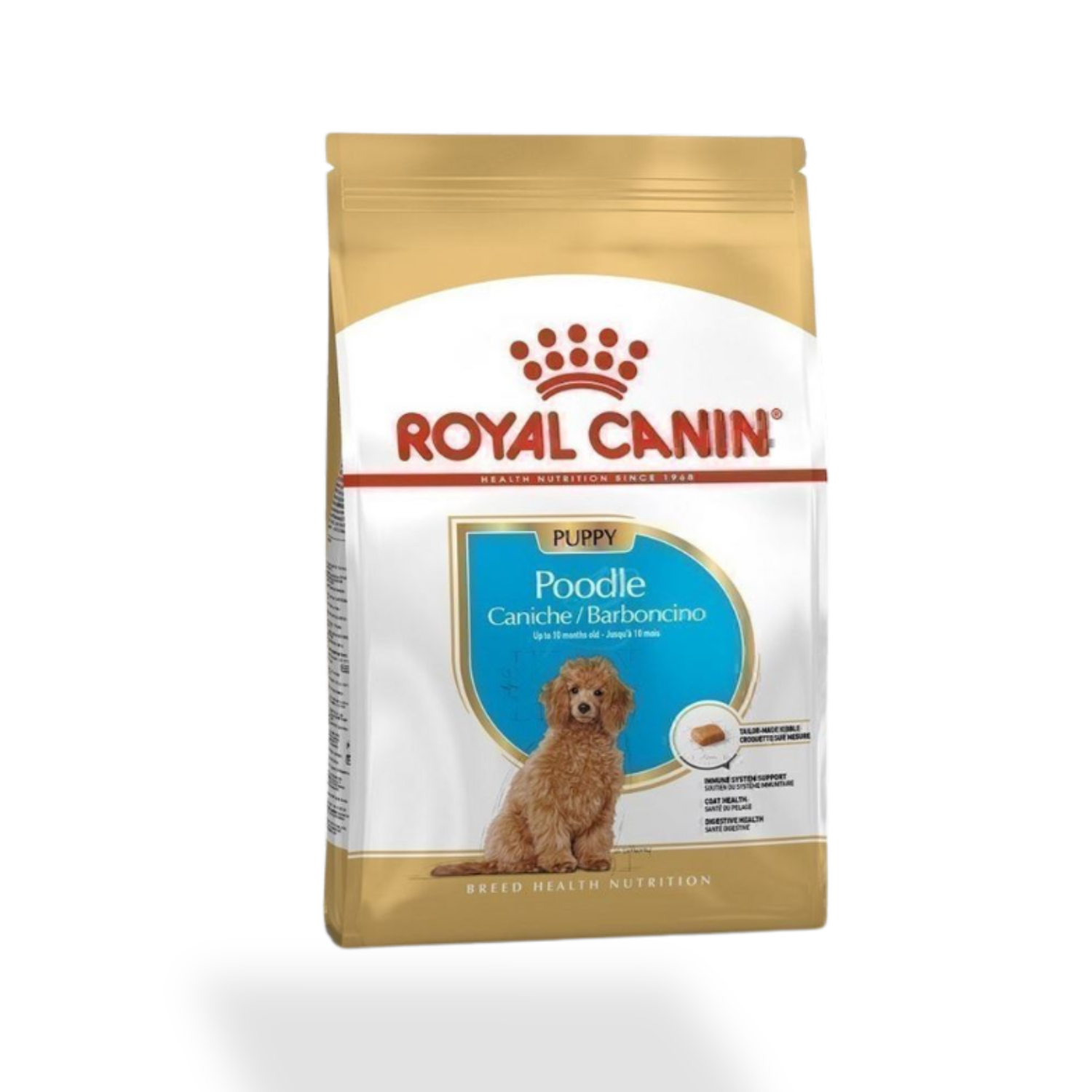 Image: Royal Canin Poodle Puppy - 3 kg - Breed-specific dry food tailored to Poodle puppies, supporting coat development, skin health, immune defense, and dental care. For Poodles up to 10 months old.