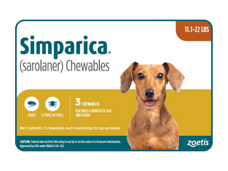 Image: Simparica for Dogs 5-10 kg - Save with a 5-month Simparica supply for dogs under 5 kg. Long-term parasite protection made simple.