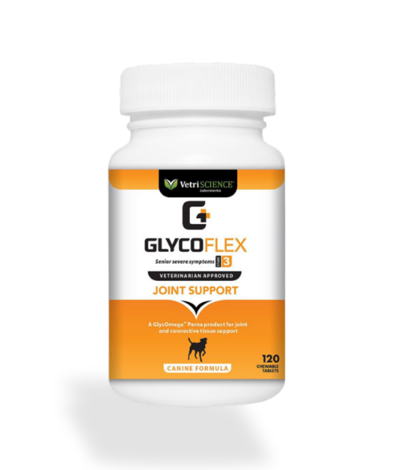 Image: GlycoFlex Stage 3 Hip & Joint Chewable Tablet for Dogs - תמיכה מקסימלית בפרקים לכלבים עם בעיות ניידות חמורות — מושלם לכלבים מבוגרים, אחרי ניתוח או מגזעים פעילים.